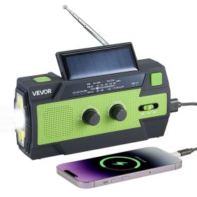 VEVOR Emergency Weather Radio, 4000mAh Battery, FM/AM/WB/NOAA Alert Solar Hand Crank Emergency Radio, with USB Charging Cable VEVOR Emergency Weather Radio, 4000mAh Battery, FM/AM/WB/NOAA Alert Solar Hand Crank Emergency Radio, with USB Charging Cable